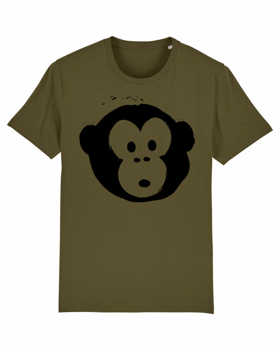 T-shirt Monkey Men Khaki
