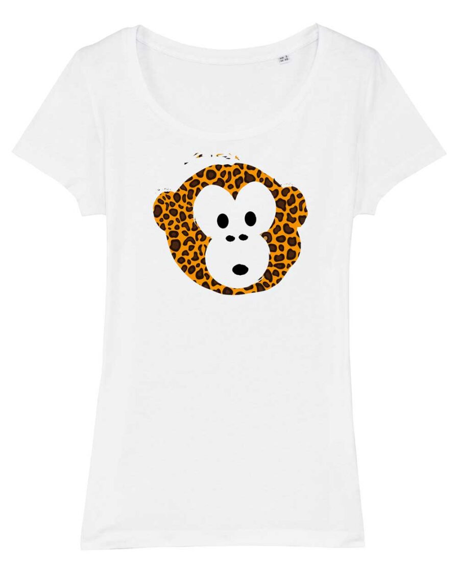 T-shirt Monkey Glows White