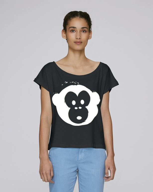 T-shirt Monkey Flies Black