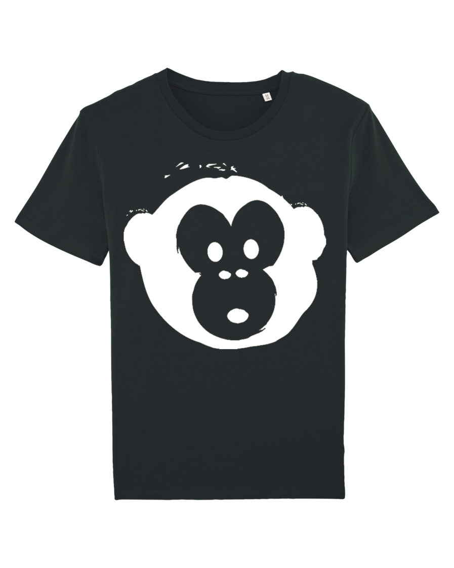 T-shirt Monkey Men Black-White