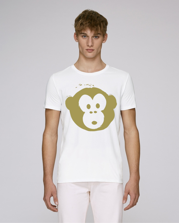 T-shirt Monkey Men White
