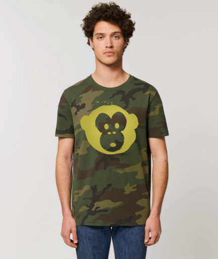 T-shirt Monkey Unisex Camouflage