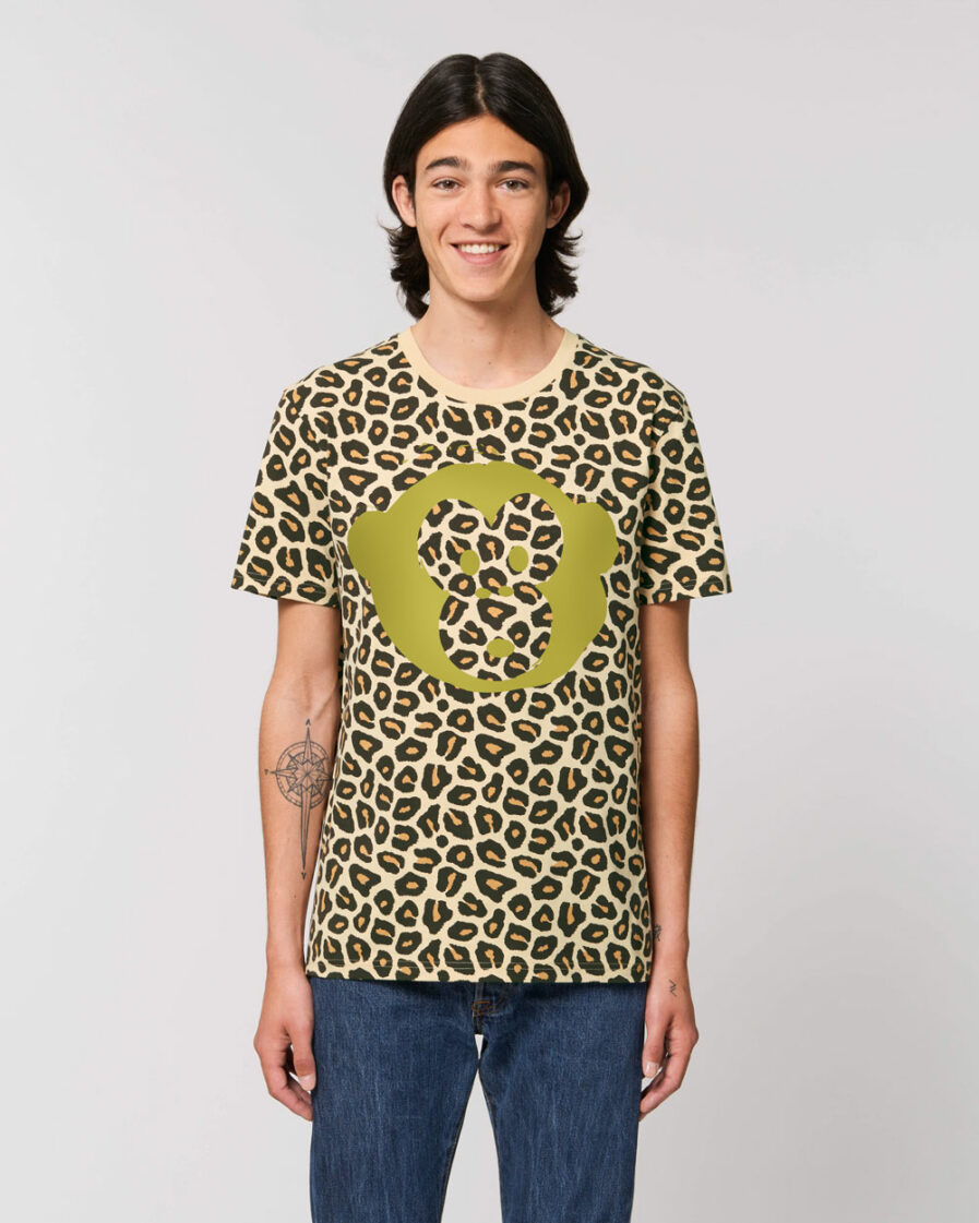 T-shirt Monkey Unisex Leopard