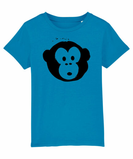 T-shirt Monkey Kids Azur
