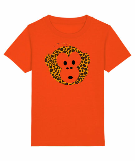 T-shirt Monkey Kids Tangerine