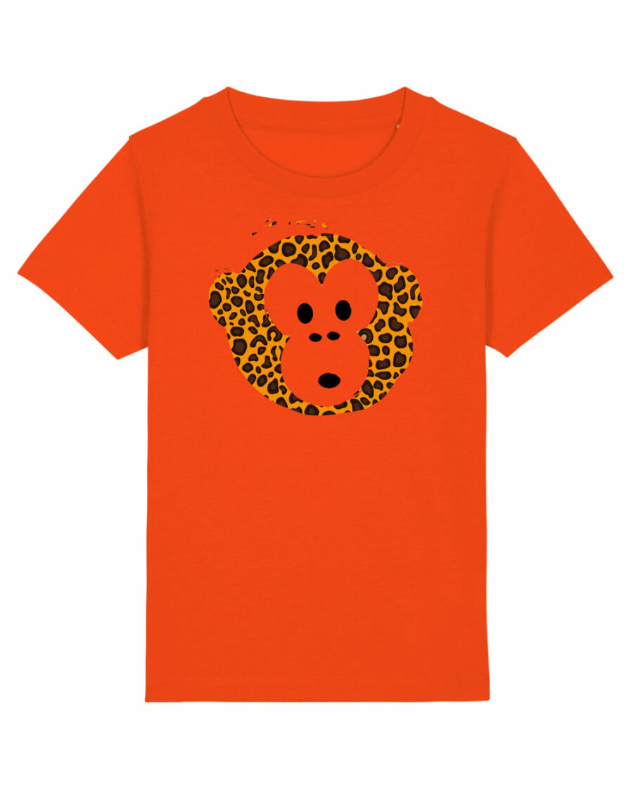 T-shirt Monkey Kids Tangerine