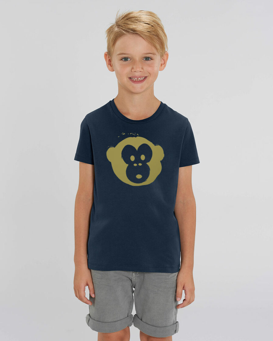 Mini Monkey T-shirt Navy