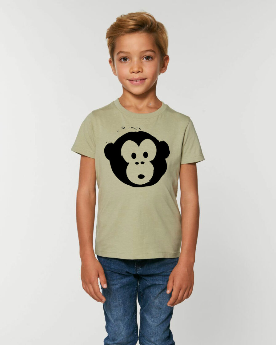 Mini Monkey T-shirt Sage