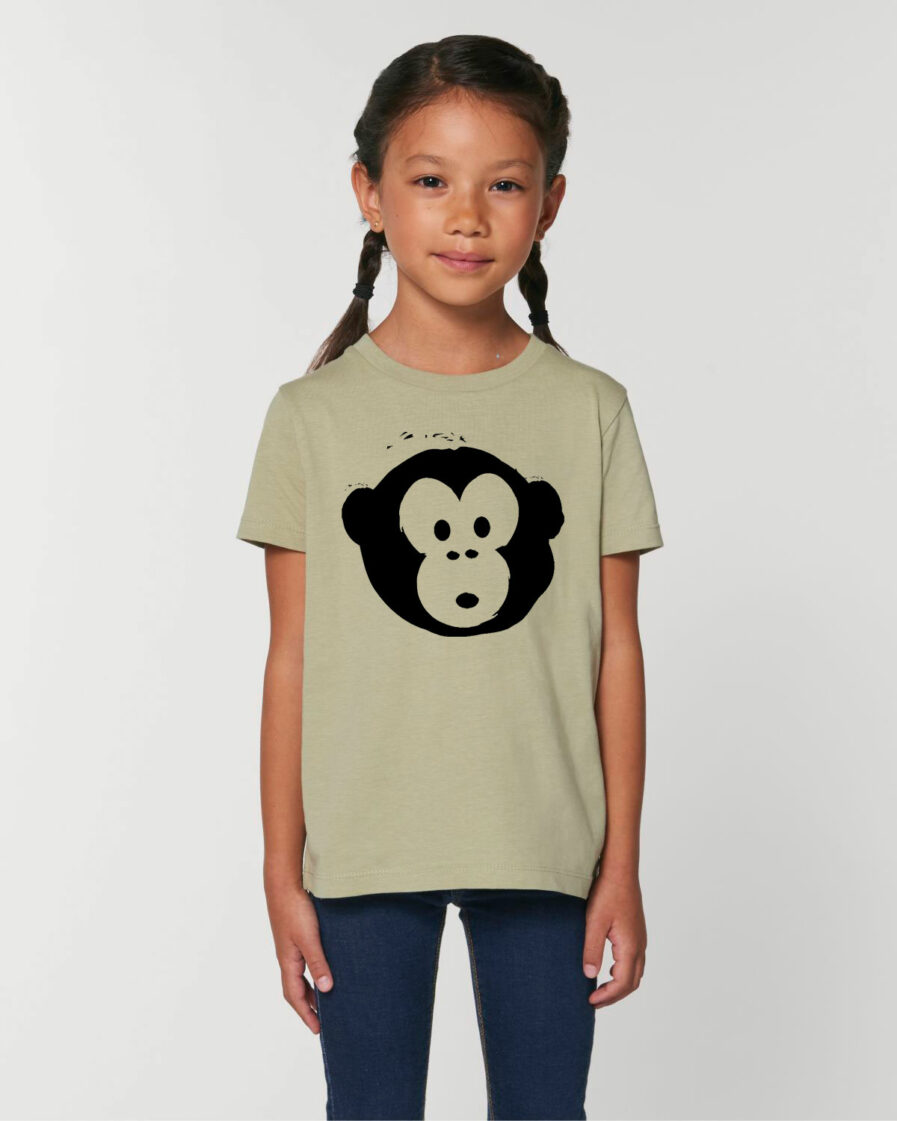 Mini Monkey T-shirt Sage