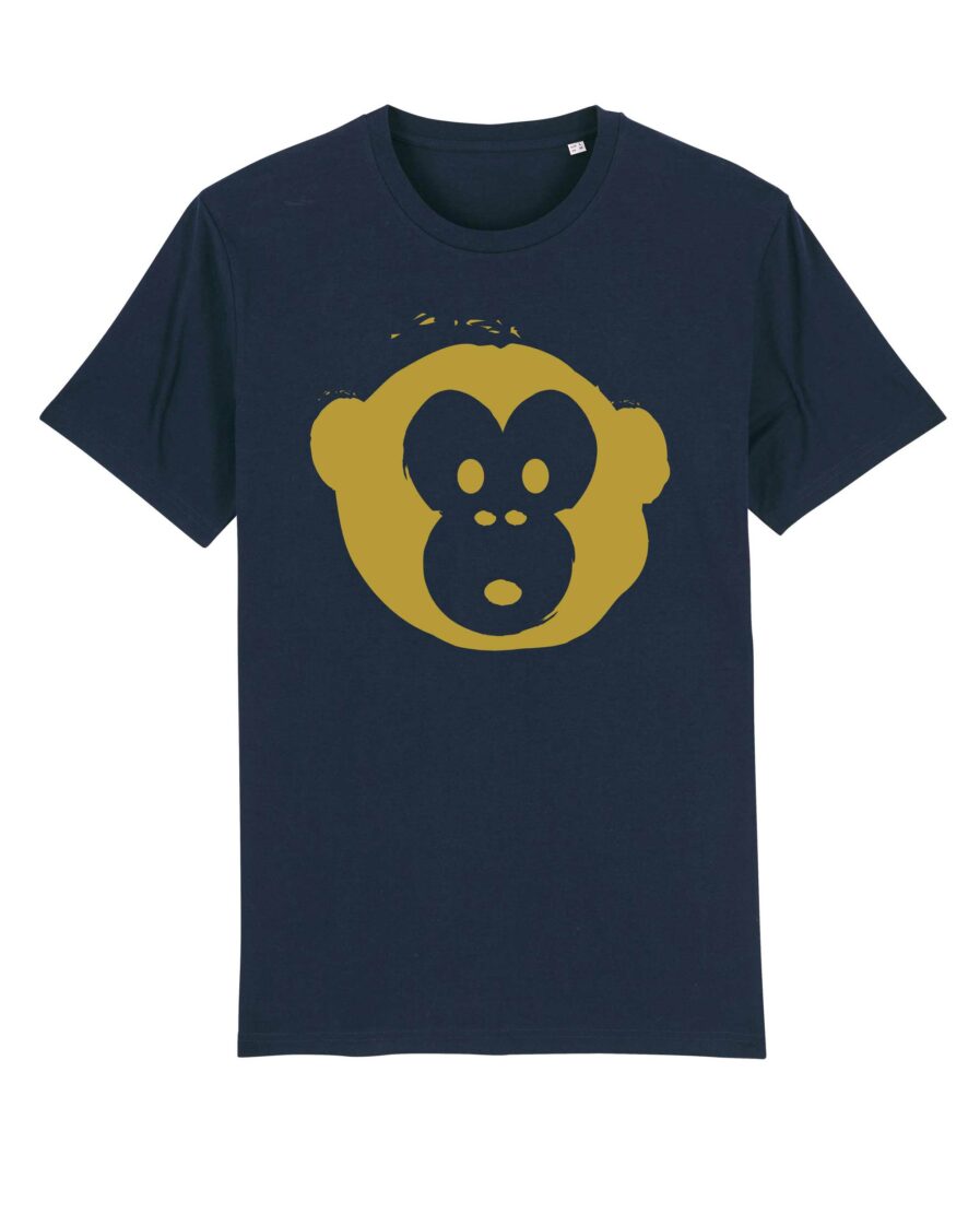 Unisex T-Shirt Gold Monkey French Navy