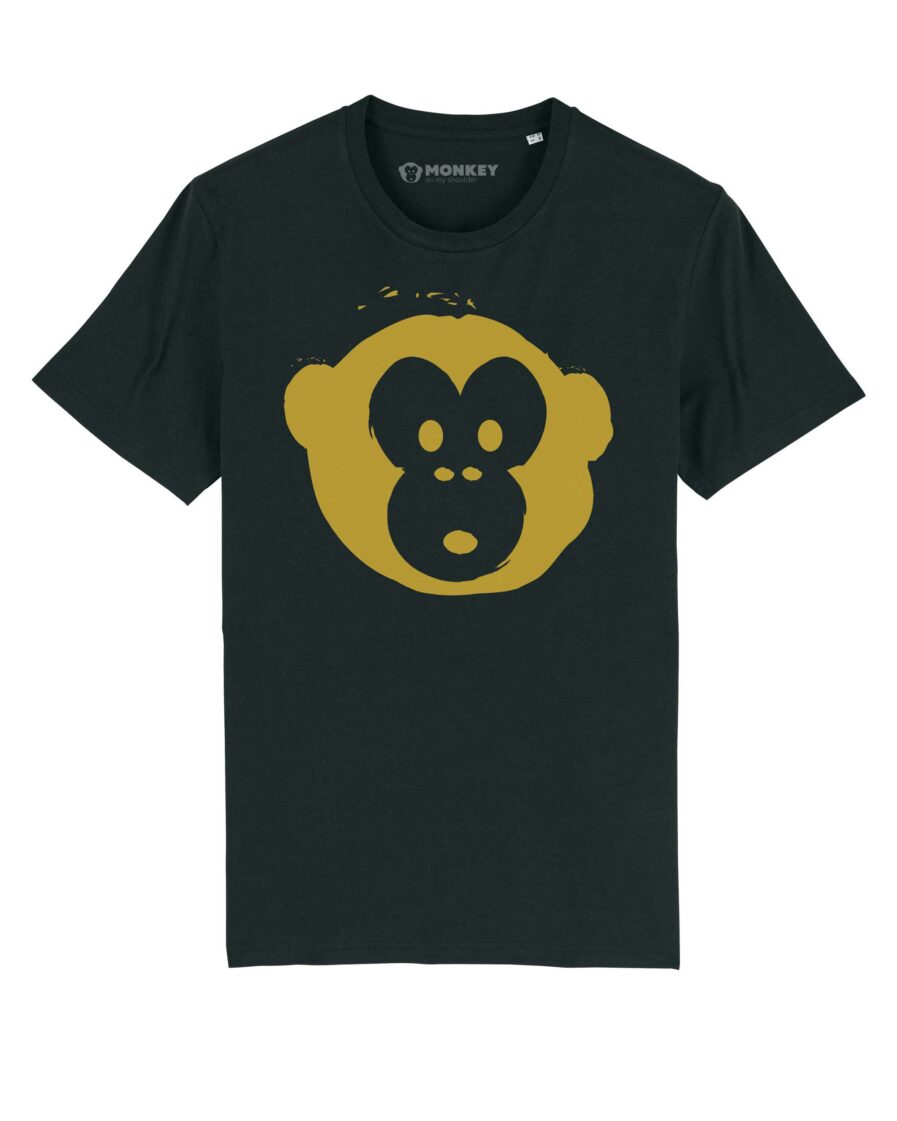 Unisex T-Shirt Gold Monkey Schwarz