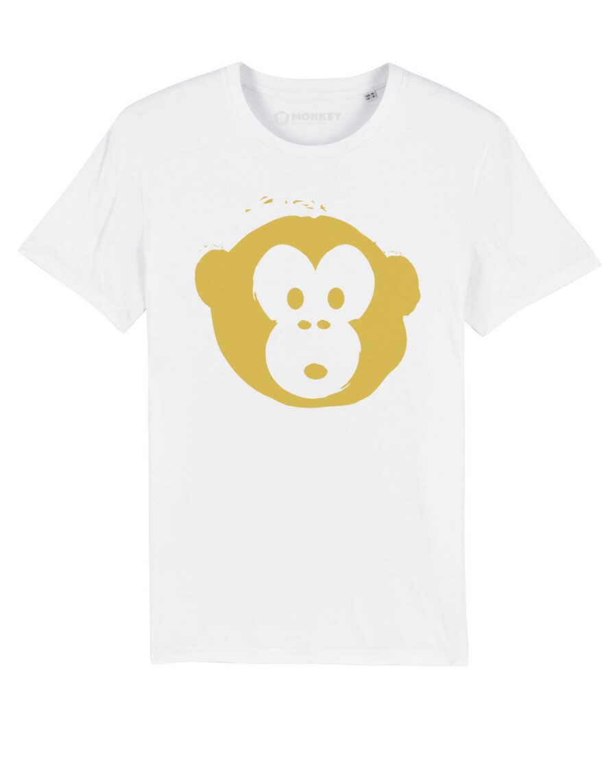 Unisex T-Shirt Gold Monkey Weiss